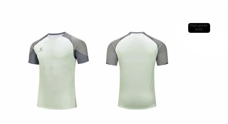 Kelme Men's Soccer Short Sleeve Gym Running Moisture Wicking Round Neck T-shirt Training Exercise Gym Sport Shirt Tops