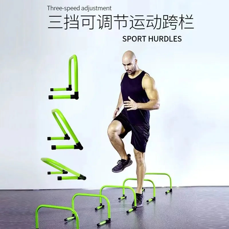 Little Football Training Hurdles Adjustable Foldable Height and Field Agility Speed Ladder Sports Exercise