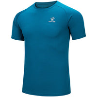 Kelme Men's Sports T-shirt Ice Silk Football Quick-drying Short-sleeved Fitness Outdoor Running Training Breathable Top