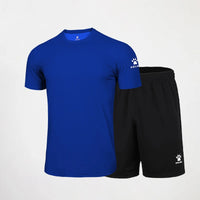 Kelme Men's Sports Set Quick Dry Running Quick Dry Short Sleeve Fitness Breathable Shorts Comprehensive Training Set