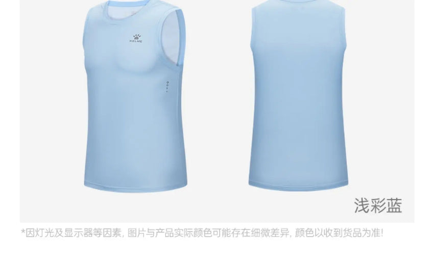 Kelme Men's Running Vest Marathon Racing Training Vest Breathable Sports T-shirt Outdoor Quick-drying Basketball Top