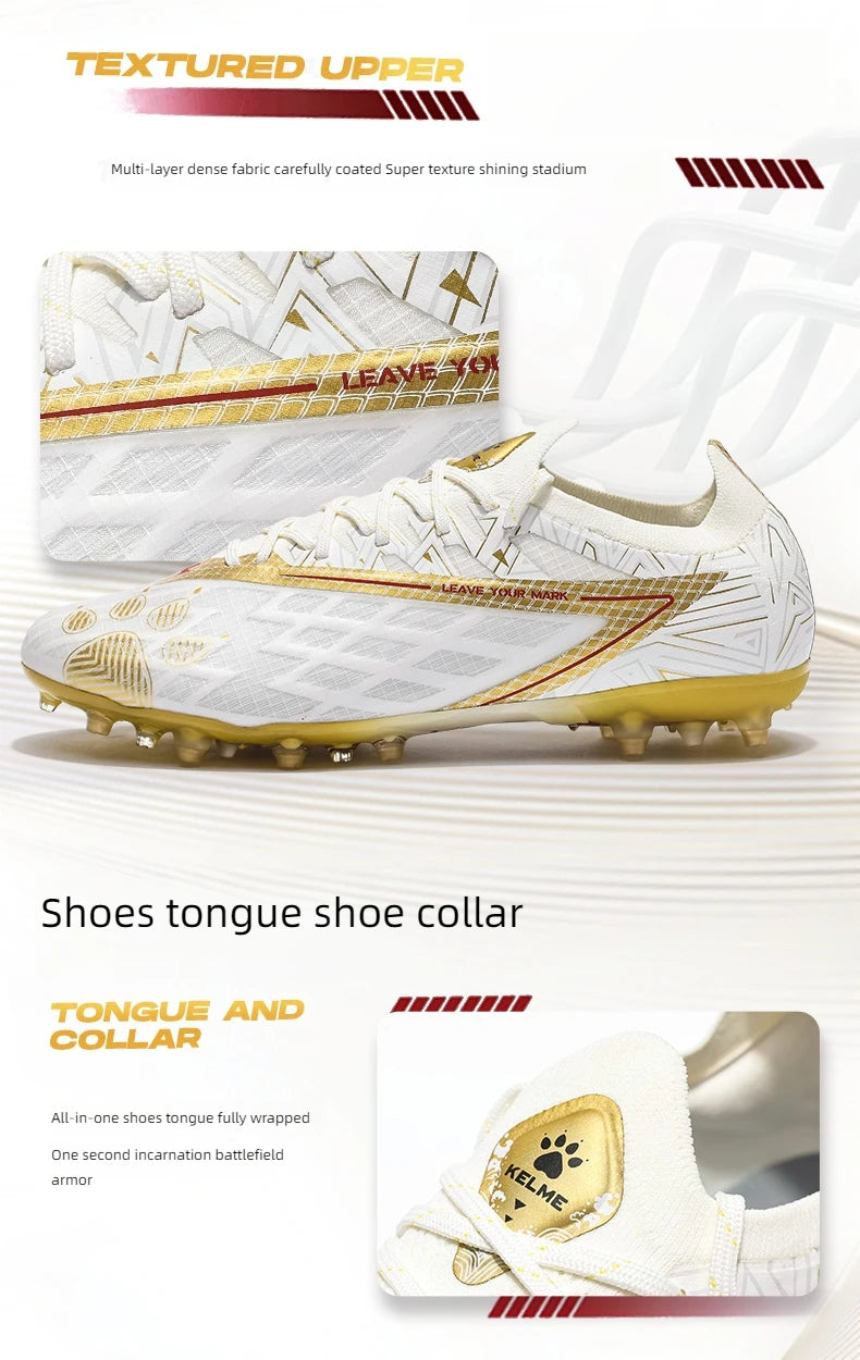 Kelme Adult Football Shoes Mg Professional Match Short Nail Shoes Daily Training Shoes Indoor Anti Slip Football Shoes