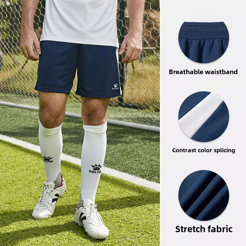 Kelme Men's Football Training Shorts Outdoor Running Breathable Shorts Fitness Sports Quick-drying Pants Daily Leisure