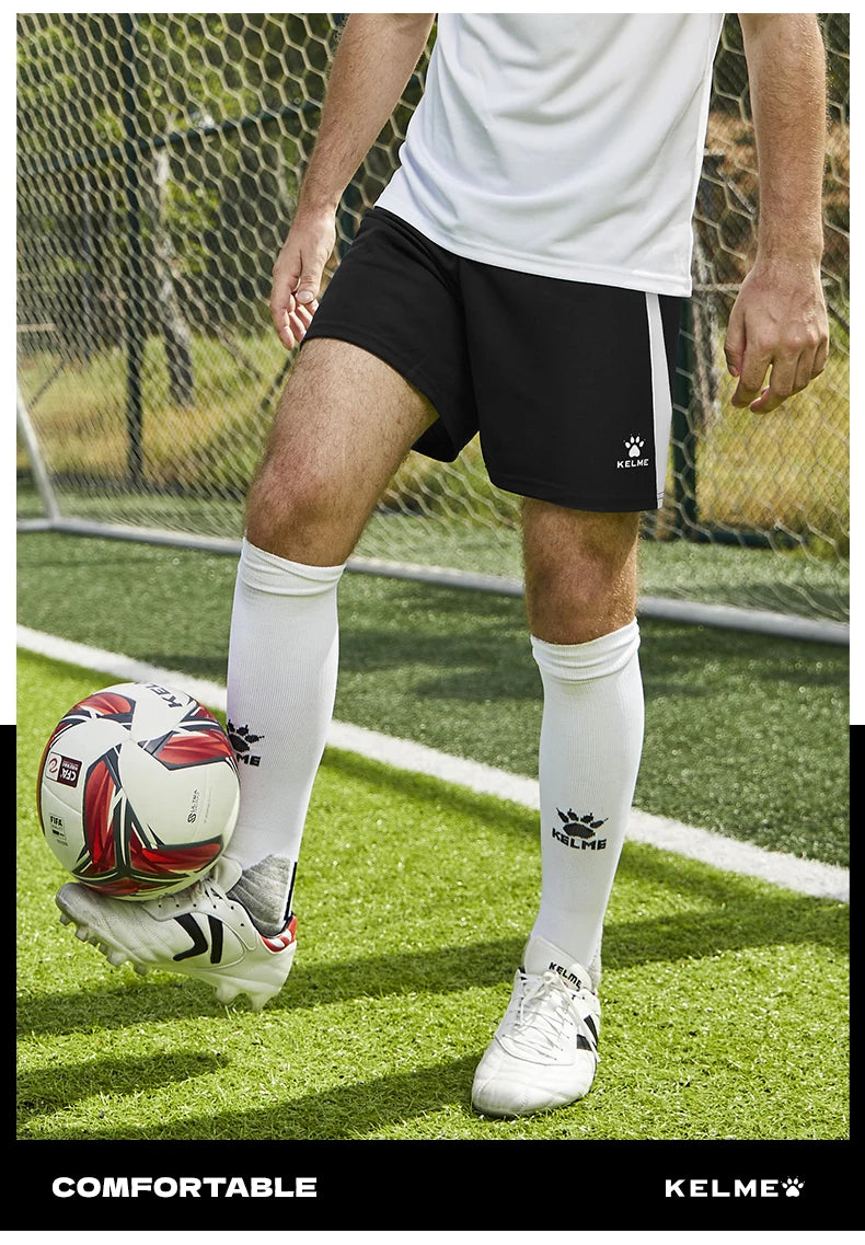 Kelme Men's Football Training Shorts Outdoor Running Breathable Shorts Fitness Sports Quick-drying Pants Daily Leisure