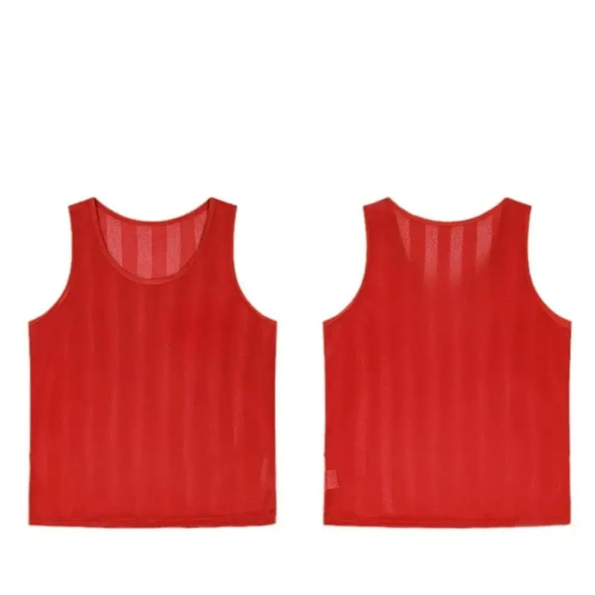 6/12PCS Soccer Training Vest Breathable Striped Mesh Football Bibs Custom Team Sport Jersey for Kids Adults Competition Practice