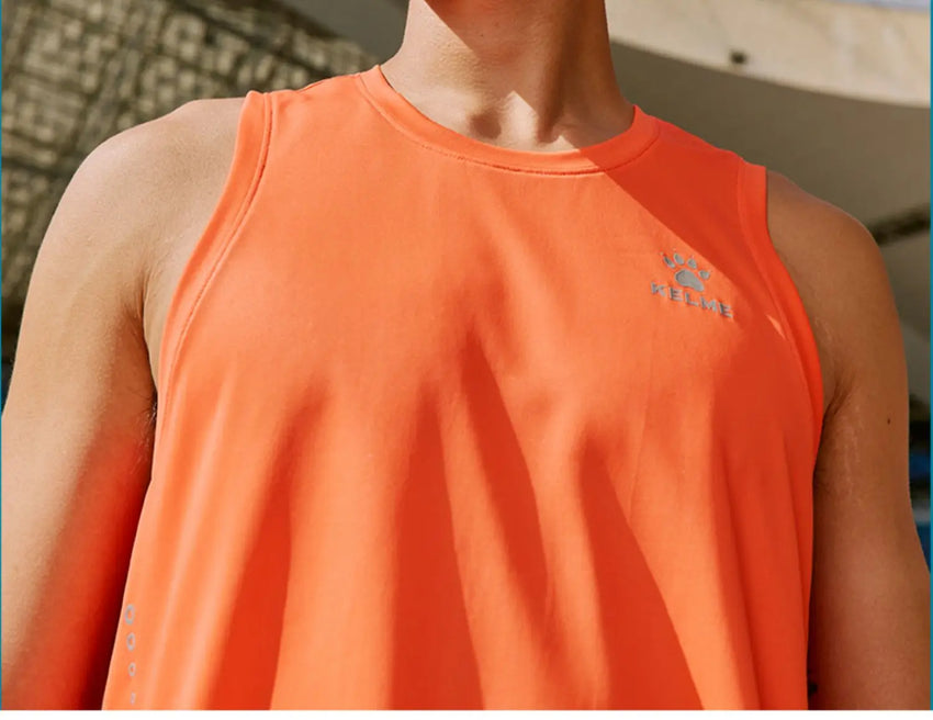Kelme Men's Running Vest Marathon Racing Training Vest Breathable Sports T-shirt Outdoor Quick-drying Basketball Top