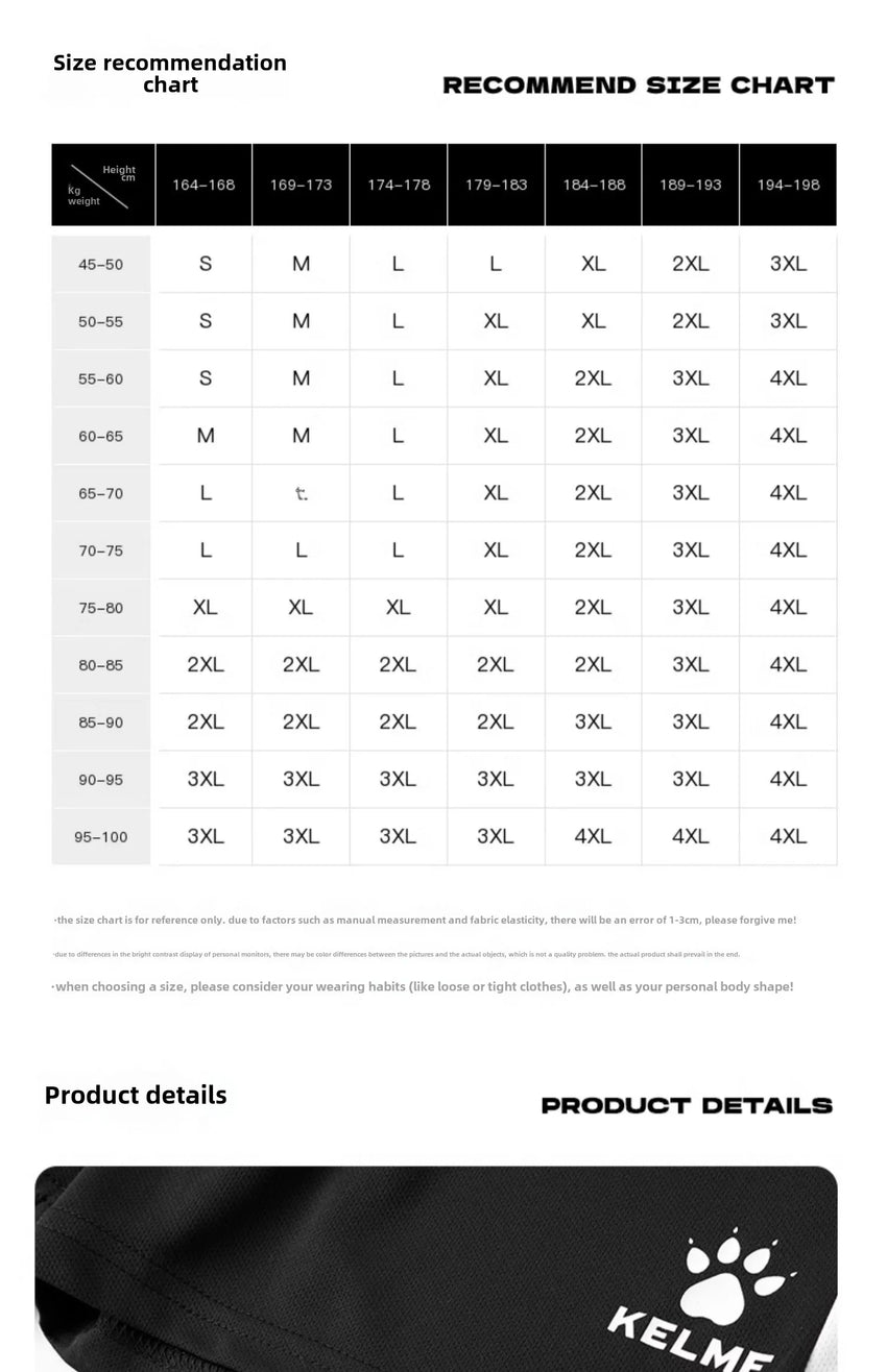 Kelme Men's Football Training Shorts Outdoor Running Breathable Shorts Fitness Sports Quick-drying Pants Daily Leisure