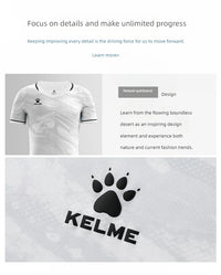 KELME football jersey tops training short-sleeved adult game team uniforms official flagship store jersey set