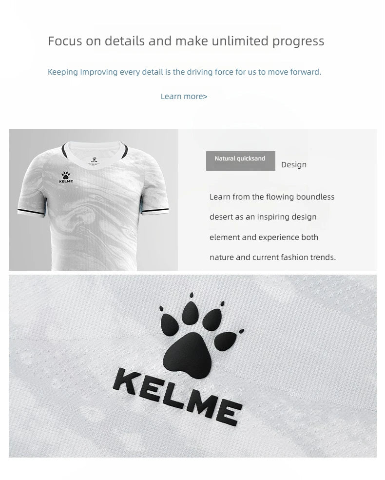 KELME football jersey tops training short-sleeved adult game team uniforms official flagship store jersey set