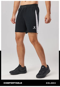 Kelme Men's Football Training Shorts Outdoor Running Breathable Shorts Fitness Sports Quick-drying Pants Daily Leisure