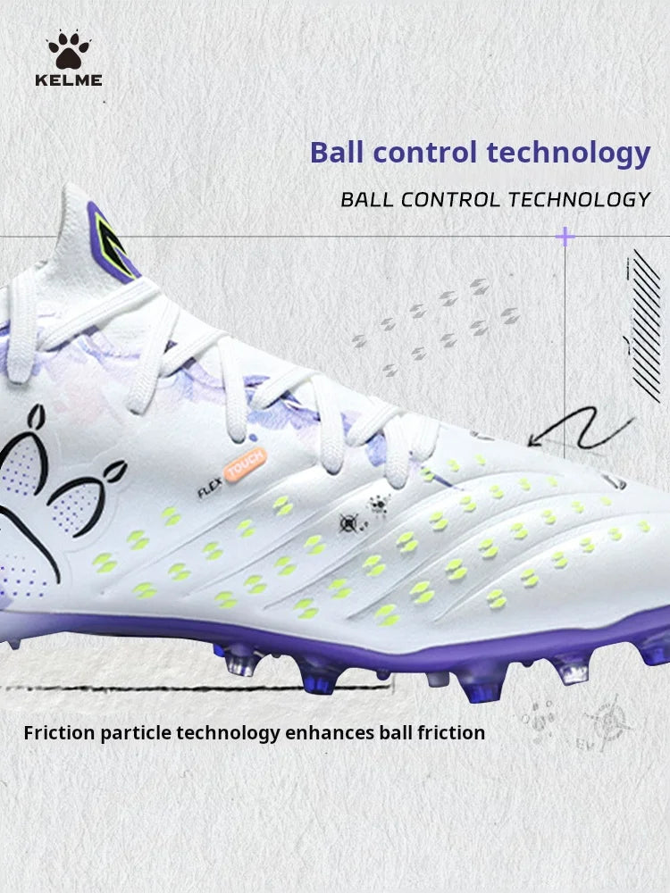 Kelme Football Shoes Male Master 2.0mg Short Nails Competition Grass Training Adult Tf Broken Nails Soccer Shoes