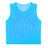 Breathable Mesh Scrimmage Training Vest Blue Green Football Training Vest Lightweight Orange Soccer Training Vest Outdoor Sports