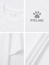 Kelme Men's Sports Tops Quick-drying Fitness Clothes Outdoor Running Breathable Short-sleeved Basketball T-shirt