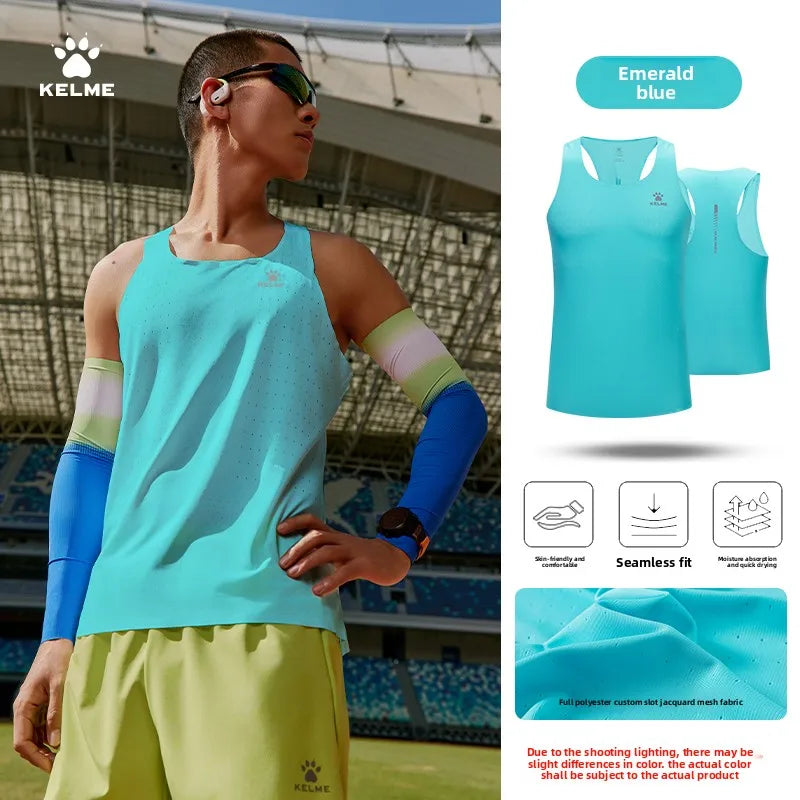 KELME Men's Marathon Vest Professional Racing Top Training Fitness Track And Field Running Speed Dry Vest