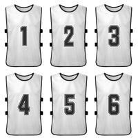 12PCS Adults Youth Soccer Pinnies 2 Colors Quick Drying Football Team Jerseys Sports Scrimmage Soccer Team Training Number Vest