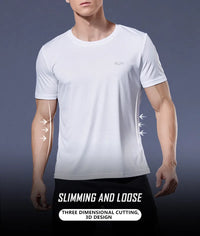 High Quality Polyester Men Running T Shirt Quick Dry Fitness Shirt Training Exercise Clothes Gym Sport Shirt Tops Lightweight