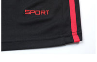Men Running 2024 Summer Latest Sportswear Polyester Printed T-shirt + Shorts Quick Dry Sport Suit 2-piece Outfits Jogger Set