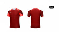 Kelme Men's Soccer Short Sleeve Gym Running Moisture Wicking Round Neck T-shirt Training Exercise Gym Sport Shirt Tops