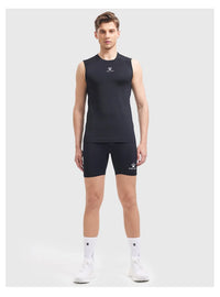 Kelme Sleeveless Fitness T-shirt For Men's Summer High Elastic Breathable Tight Clothing Training Sports Tank Top Running Vest