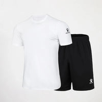 Kelme Men's Sports Set Quick Dry Running Quick Dry Short Sleeve Fitness Breathable Shorts Comprehensive Training Set