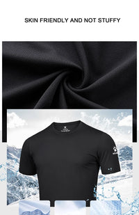 KELME Man T-shirt  Running Trainning Exercise  Sports Tights Round Neck Ice Silk Breathable Fitness Quick-Dry Shirts 8151TX1002