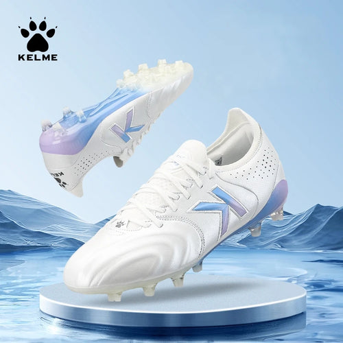 Kelme Professional Match Football Shoes Kangaroo Leather Fg Anti Slip Football Boots Ag Daily Training Indoor Football Shoes