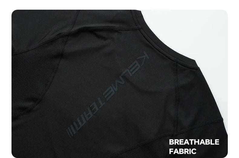 KELME Mens Running Shirts Workout Tops Men Sport Fitness Shirts Gym Tops Men Crew Neck Breathable T-Shirt