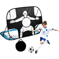 Foldable Football Goal Nylon Soccer Goal Kids and Adults Football Target Net for Playground Backyard Indoor Outdoor Training