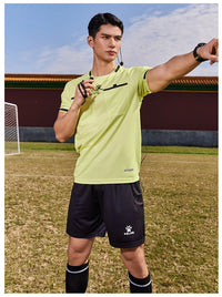 Kelme Football Referee Suit New Breathable Short-sleeved Personalized Custom Referee Jersey Outdoor Sports Suit