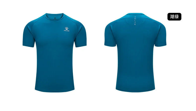 Kelme Men's Sports T-shirt Ice Silk Football Quick-drying Short-sleeved Fitness Outdoor Running Training Breathable Top
