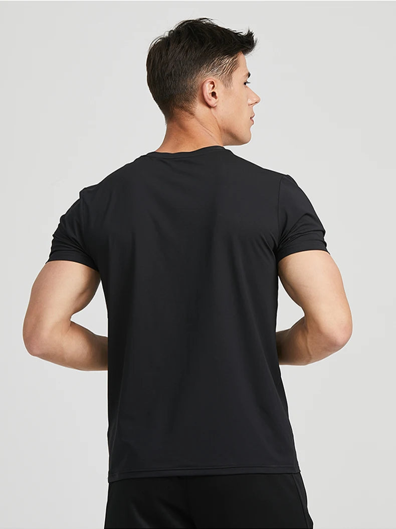 KELME Man T-shirt  Running Trainning Exercise  Sports Tights Round Neck Ice Silk Breathable Fitness Quick-Dry Shirts 8151TX1002