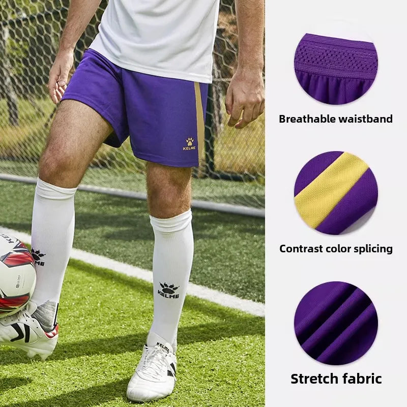 Kelme Men's Football Training Shorts Outdoor Running Breathable Shorts Fitness Sports Quick-drying Pants Daily Leisure