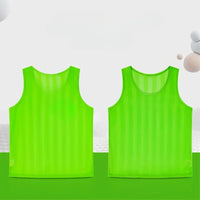 6/12PCS Soccer Training Vest Breathable Striped Mesh Football Bibs Custom Team Sport Jersey for Kids Adults Competition Practice