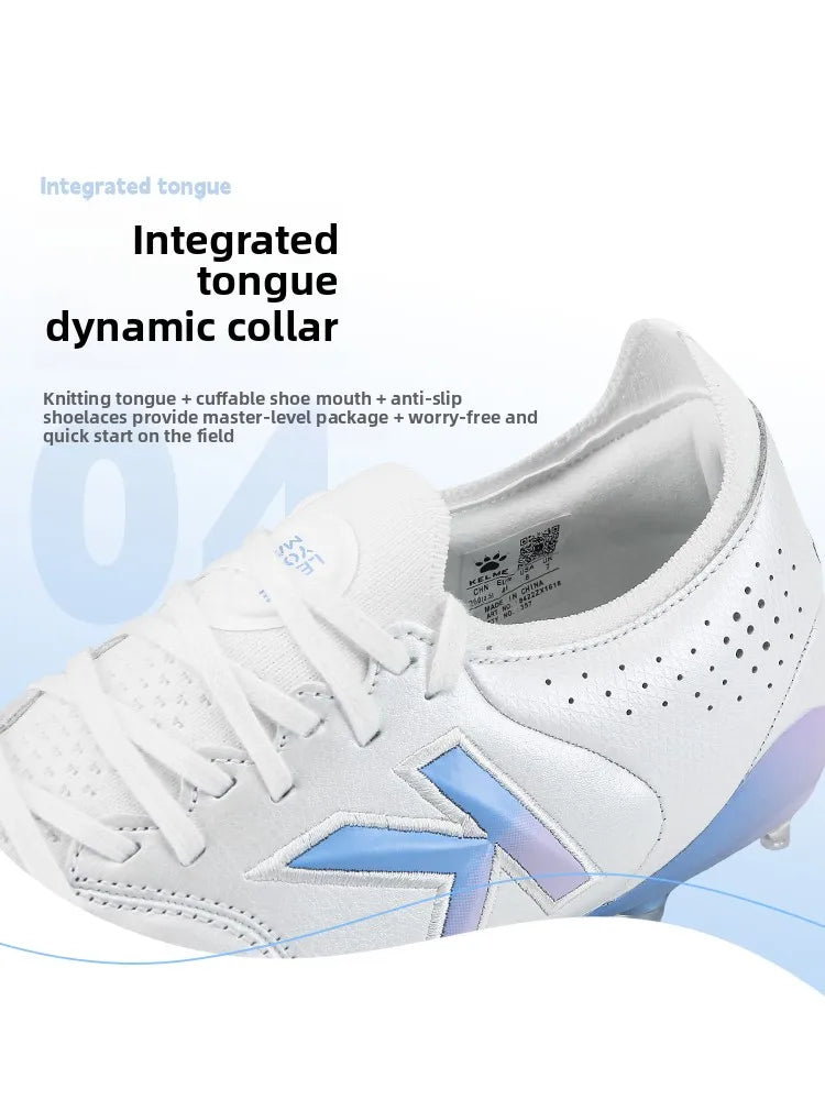 Kelme Professional Match Football Shoes Kangaroo Leather Fg Anti Slip Football Boots Ag Daily Training Indoor Football Shoes