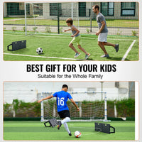 SucceBuy Soccer Rebounder Board 45"X13" Portable Soccer Wall with 2 Angles Rebound for Kids and Adults Passing&Shooting Practice