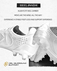 KELME FG Man Soccer Shoes Holy Grail Artificial Grass Anti-Slippery Kangaroo Skin Football Boots Sports Game Training shoes