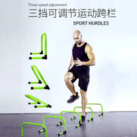 Little Football Training Hurdles Adjustable Foldable Height and Field Agility Speed Ladder Sports Exercise