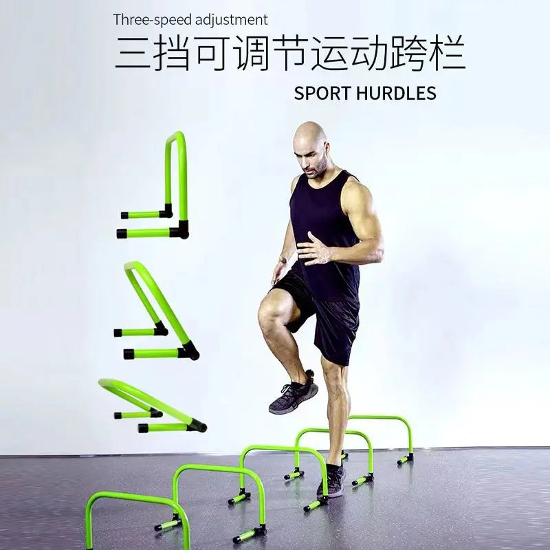 Little Football Training Hurdles Adjustable Foldable Height and Field Agility Speed Ladder Sports Exercise