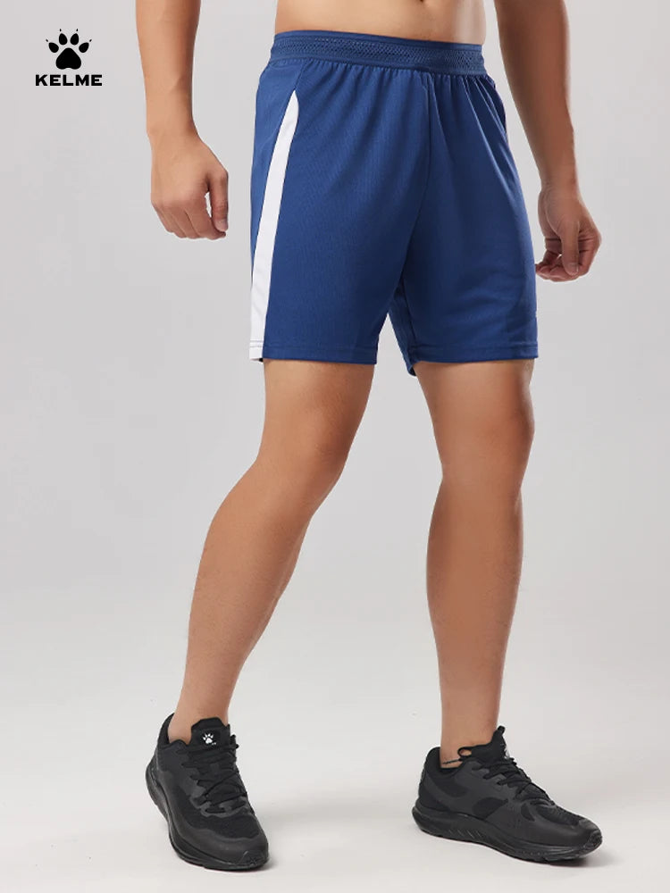 Kelme Men's Football Training Shorts Outdoor Running Breathable Shorts Fitness Sports Quick-drying Pants Daily Leisure