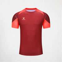 Kelme Men's Soccer Short Sleeve Gym Running Moisture Wicking Round Neck T-shirt Training Exercise Gym Sport Shirt Tops