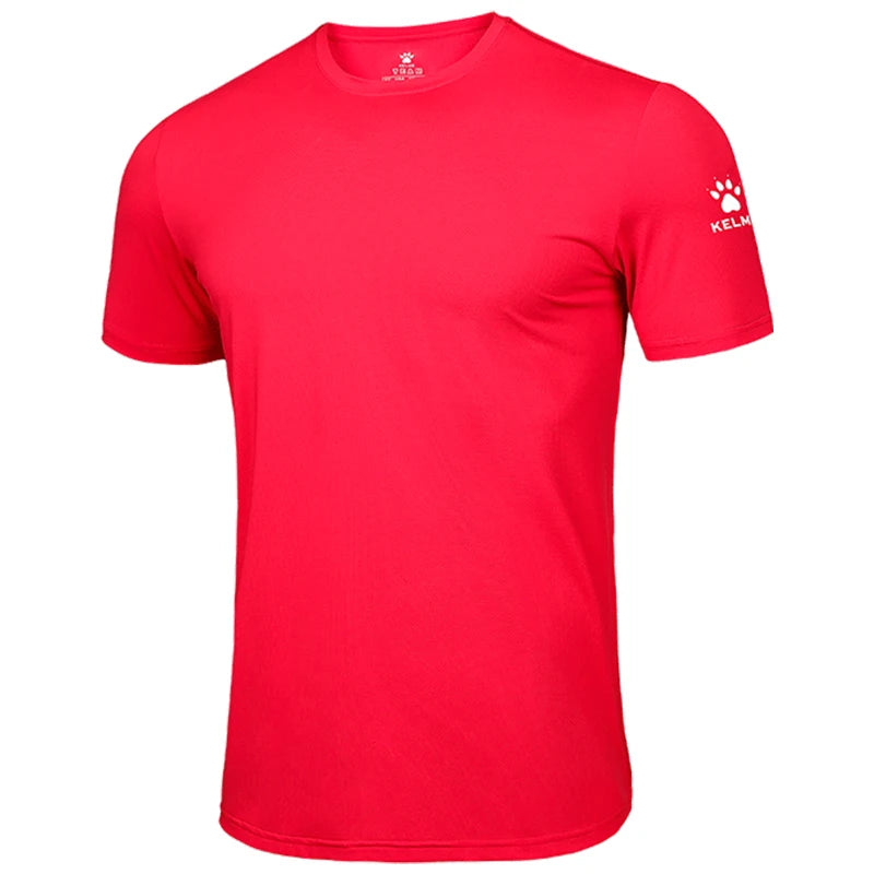 KELME Man T-shirt  Running Trainning Exercise  Sports Tights Round Neck Ice Silk Breathable Fitness Quick-Dry Shirts 8151TX1002