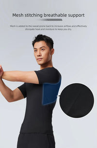 KELME Mens Running Shirts Workout Tops Men Sport Fitness Shirts Gym Tops Men Crew Neck Breathable T-Shirt