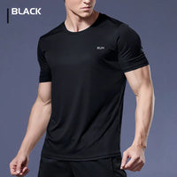 High Quality Polyester Men Running T Shirt Quick Dry Fitness Shirt Training Exercise Clothes Gym Sport Shirt Tops Lightweight