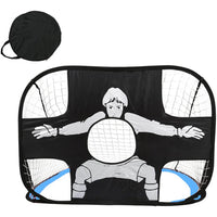 Foldable Football Goal Nylon Soccer Goal Kids and Adults Football Target Net for Playground Backyard Indoor Outdoor Training
