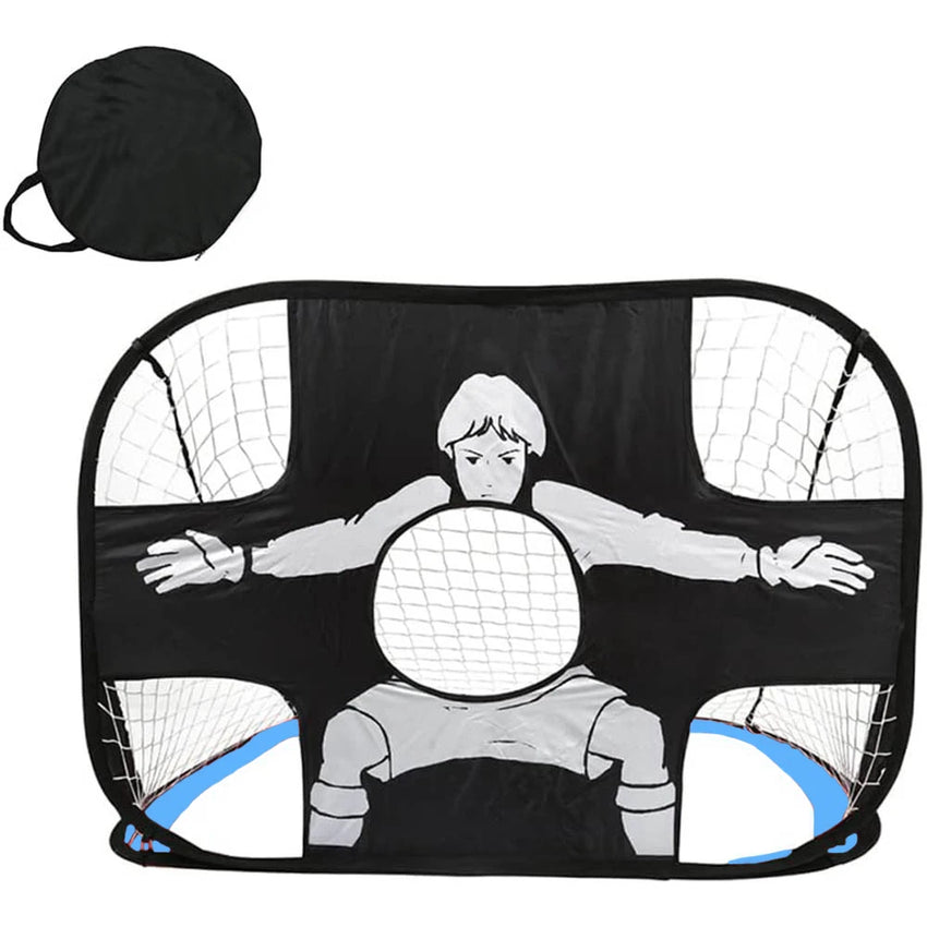 Foldable Football Goal Nylon Soccer Goal Kids and Adults Football Target Net for Playground Backyard Indoor Outdoor Training
