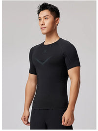 KELME Mens Running Shirts Workout Tops Men Sport Fitness Shirts Gym Tops Men Crew Neck Breathable T-Shirt