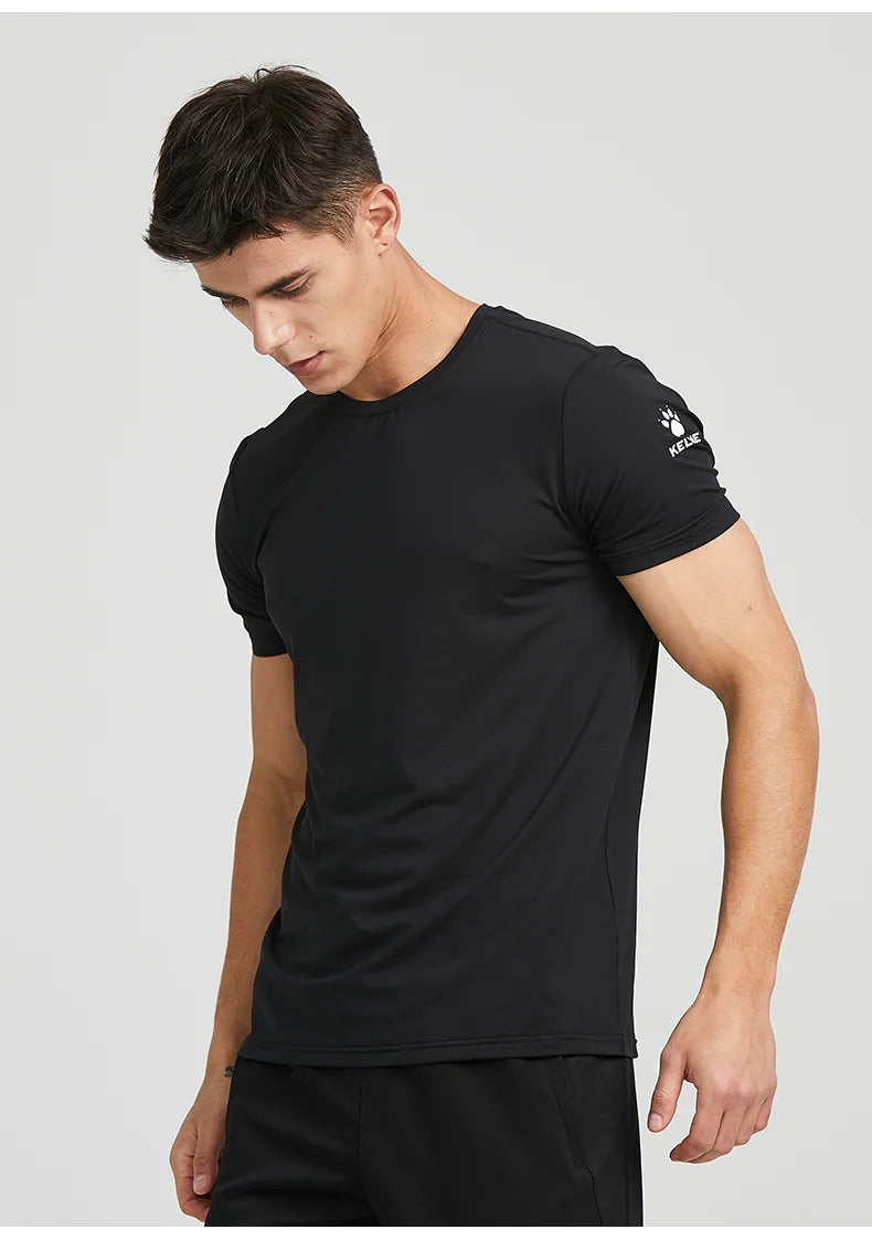 KELME Men's T-shirt Men Soccer Basketball Running Trainning Exercise Gym Quick Dry Fitness Sportswear Breathable T Shirt 871002