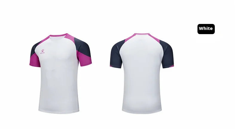 Kelme Men's Soccer Short Sleeve Gym Running Moisture Wicking Round Neck T-shirt Training Exercise Gym Sport Shirt Tops