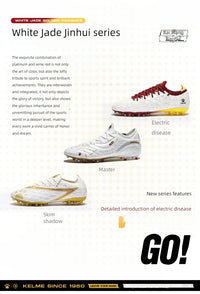 KELME Adult football boots Men's Disease Electric 3.0 Short Spikes Soccer shoes Children's MG Professional Match Training Shoes