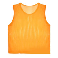 Breathable Mesh Scrimmage Training Vest Blue Green Football Training Vest Lightweight Orange Soccer Training Vest Outdoor Sports